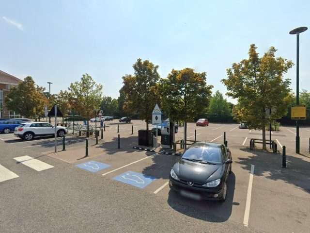 GeniePoint Charging Station in Letchworth Garden City United Kingdom of Great Britain and Northern Ireland