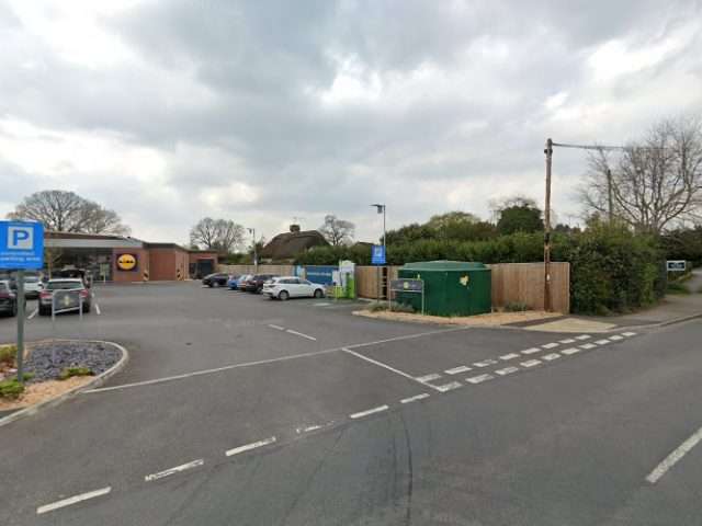 Lidl Charging Station in Verwood United Kingdom of Great Britain and Northern Ireland