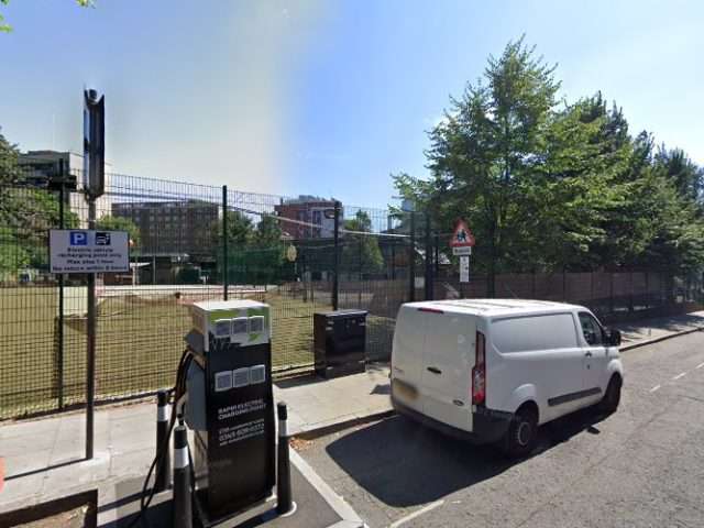 ESB Energy Charging Station in London United Kingdom of Great Britain and Northern Ireland