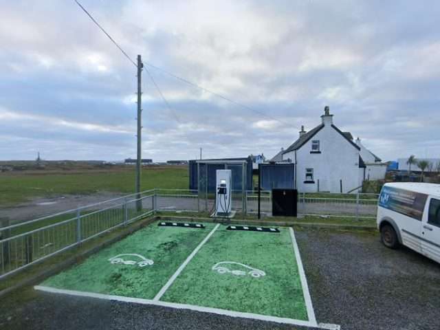 ChargePlace Scotland Charging Station in Isle of Tiree United Kingdom of Great Britain and Northern Ireland