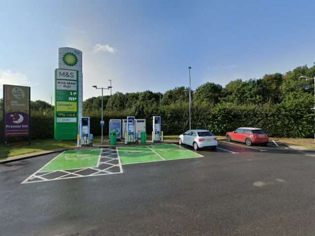 bp pulse Charging Station in Market Harborough United Kingdom of Great Britain and Northern Ireland