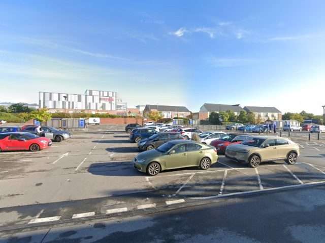 Pod Point Charging Station in Catterick Garrison United Kingdom of Great Britain and Northern Ireland