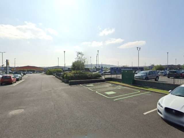 Lidl Charging Station in Bishop Auckland United Kingdom of Great Britain and Northern Ireland
