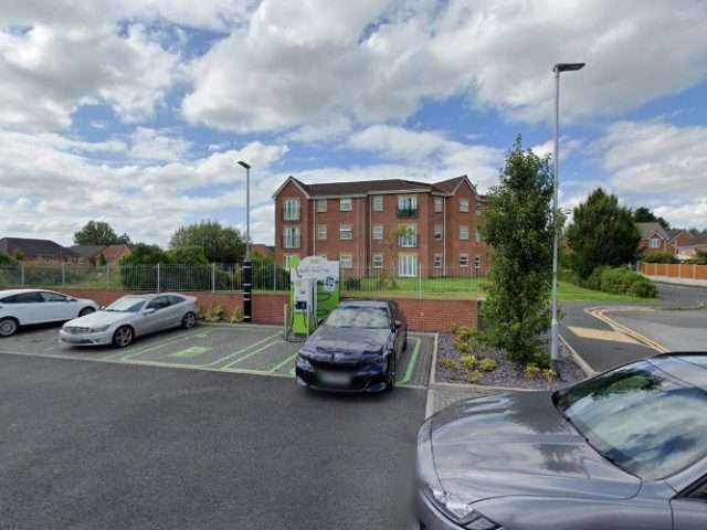 Lidl Charging Station in Wigan United Kingdom of Great Britain and Northern Ireland