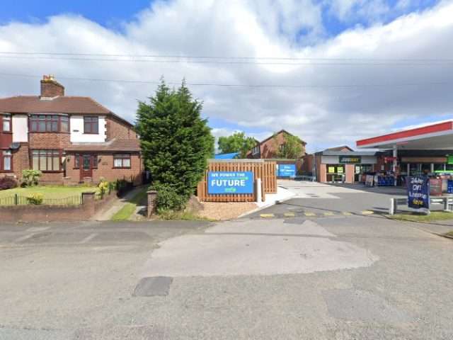 MFG EV power Charging Station in Manchester United Kingdom of Great Britain and Northern Ireland