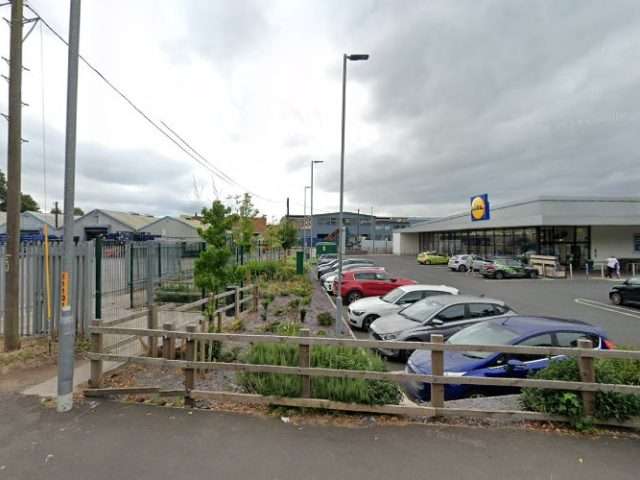 Lidl Charging Station in Worcester United Kingdom of Great Britain and Northern Ireland