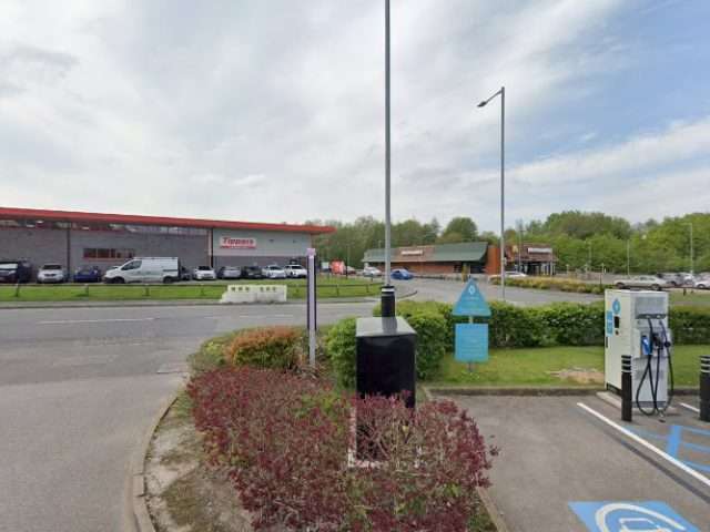 GeniePoint Charging Station in Rugeley United Kingdom of Great Britain and Northern Ireland