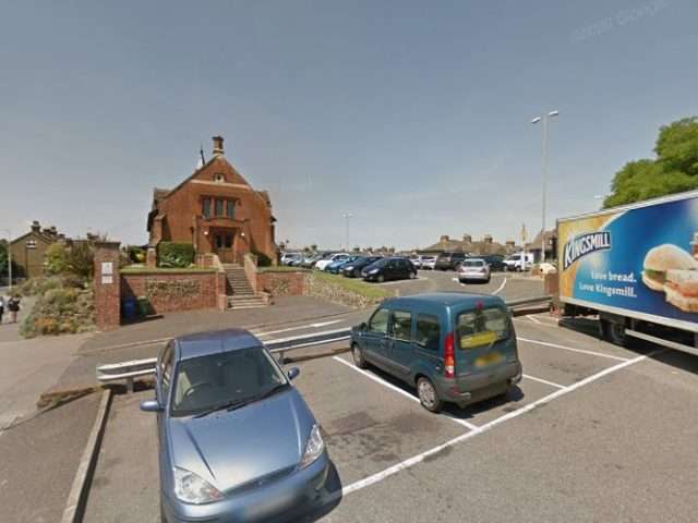 Pod Point Charging Station in Faversham United Kingdom of Great Britain and Northern Ireland