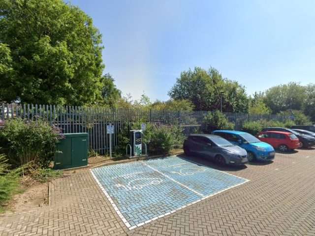 bp pulse Charging Station in Bedford United Kingdom of Great Britain and Northern Ireland