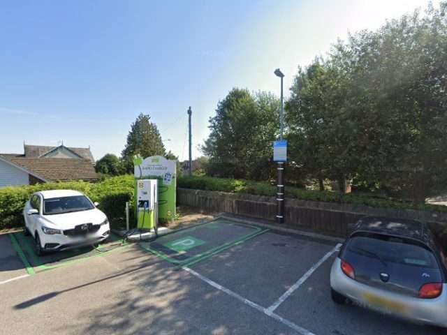 PodPoint Charging Station in Crowborough United Kingdom of Great Britain and Northern Ireland