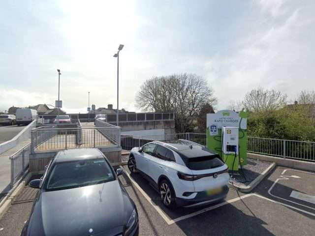Pod Point Charging Station in Torquay United Kingdom of Great Britain and Northern Ireland