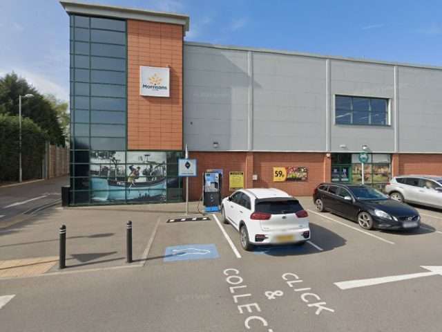 GeniePoint Charging Station in Morrisons Middlewich United Kingdom of Great Britain and Northern Ireland