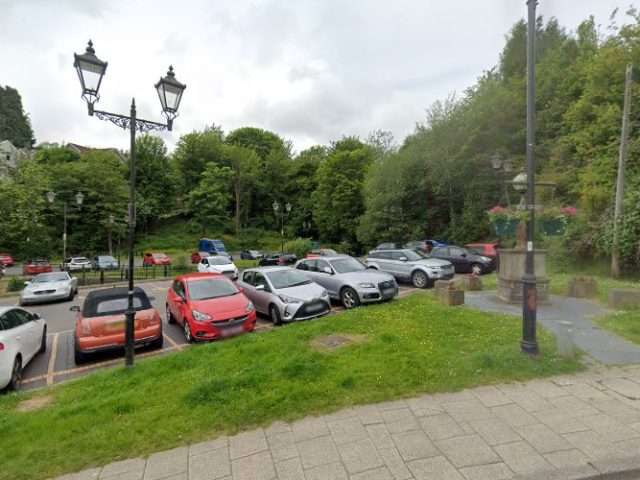 Connected Kerb Charging Station in Tonypandy United Kingdom of Great Britain and Northern Ireland