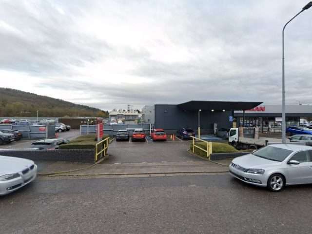 Nissan Charging Station in Cardiff United Kingdom of Great Britain and Northern Ireland