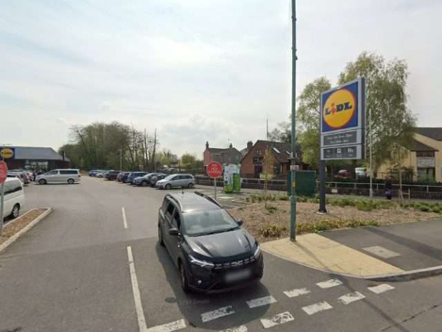 Lidl Charging Station in Lydney United Kingdom of Great Britain and Northern Ireland
