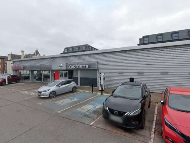 Nissan Charging Station in Aldershot United Kingdom of Great Britain and Northern Ireland