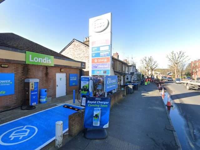 MFG Charging Station in Egham United Kingdom of Great Britain and Northern Ireland
