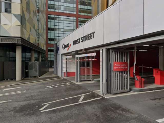 EB Charging Station in Manchester United Kingdom of Great Britain and Northern Ireland