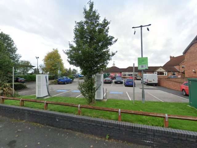 GeniePoint Charging Station in Manchester United Kingdom of Great Britain and Northern Ireland