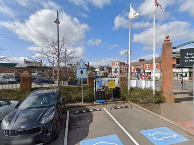 GeniePoint Charging Station in Manchester United Kingdom of Great Britain and Northern Ireland