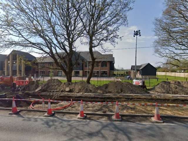 Pod Point Charging Station in Ferndown United Kingdom of Great Britain and Northern Ireland