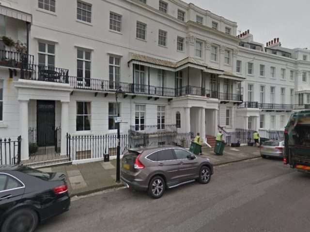 Electric Blue Charging Station in Brighton United Kingdom of Great Britain and Northern Ireland